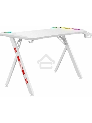 Стол игровой Defender Infinity RGB,подвес круж+гарн.,бел,120_5