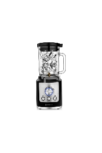Блендер стационарный BRAYER BR1200BK 1800 Вт, стекл., 1,8 л, 6 титан. ножей, импульс, колка льда, серебристо-черный