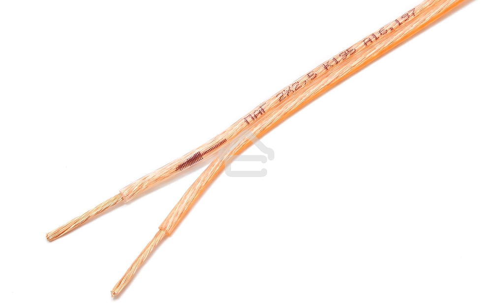 Акустический кабель Power Cube, 2*2,5, 100M, прозрачный, на катушке