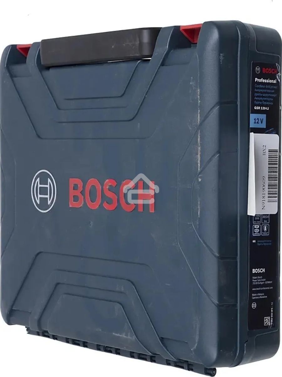 Дрель-шуруповерт Bosch GSR 120-LI Аккумуляторная, Кейс