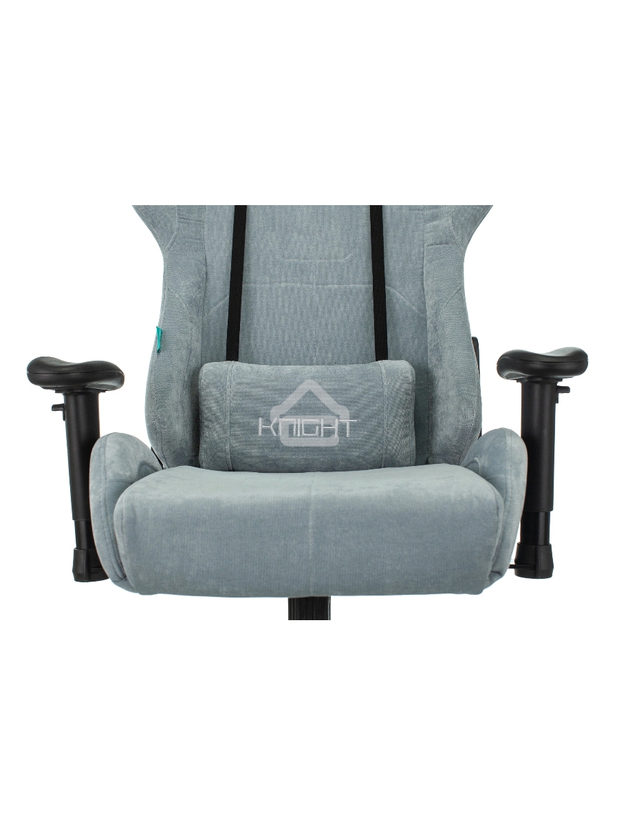 Кресло игровое Бюрократ VIKING KNIGHT LT28 FABRIC серо-голубой крестовина металл/пластик