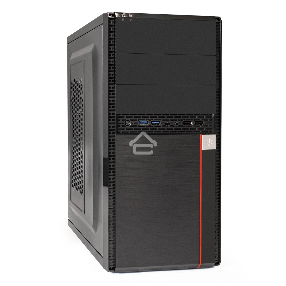 Компьютерный корпус Minitower ExeGate BA-204U (mATX, без БП, 2*USB+2*USB 3.0, аудио, черный)
