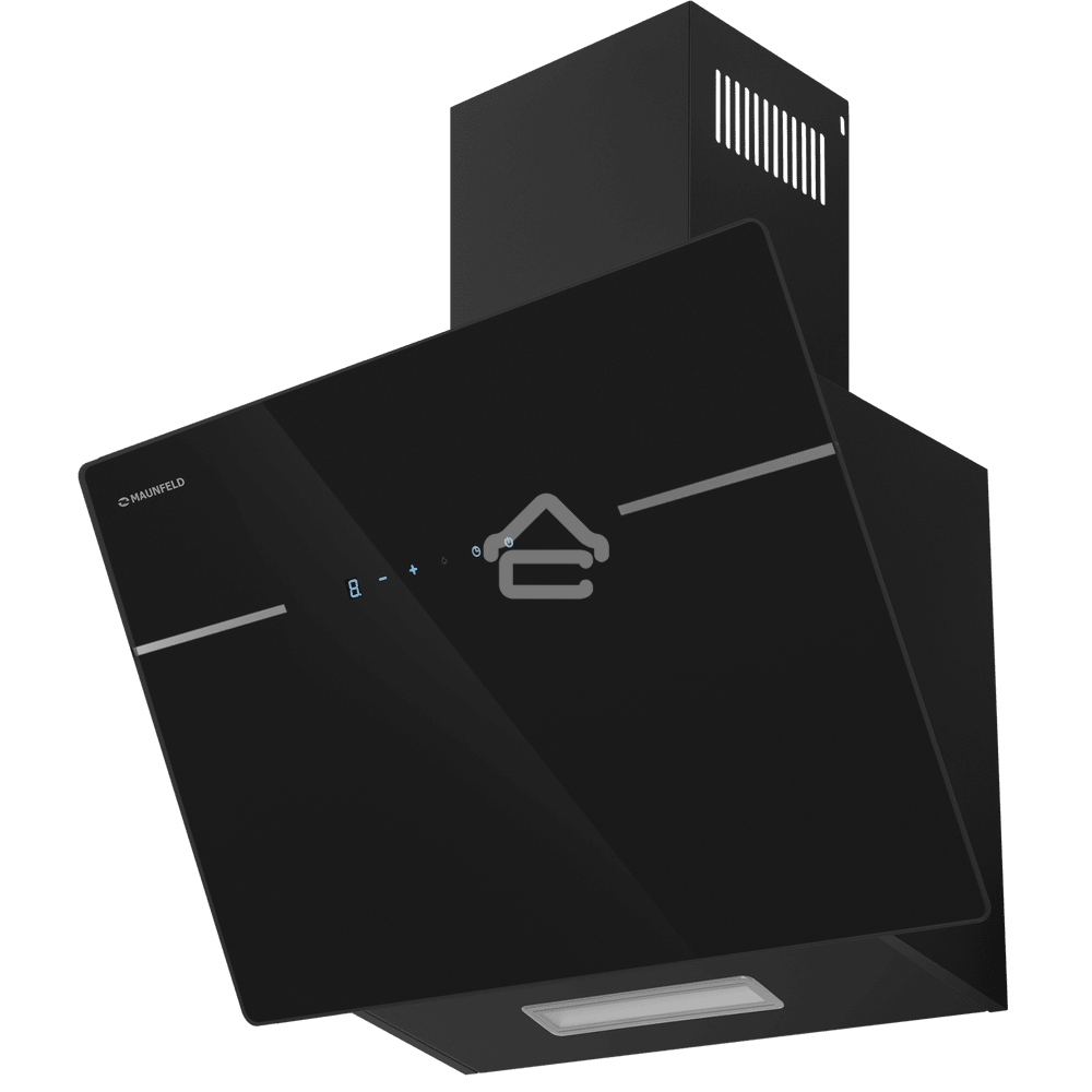 Вытяжка каминная наклонная Maunfeld Astro 50 черное стекло, 50 см, 850 куб. м/ч, 60 дБ