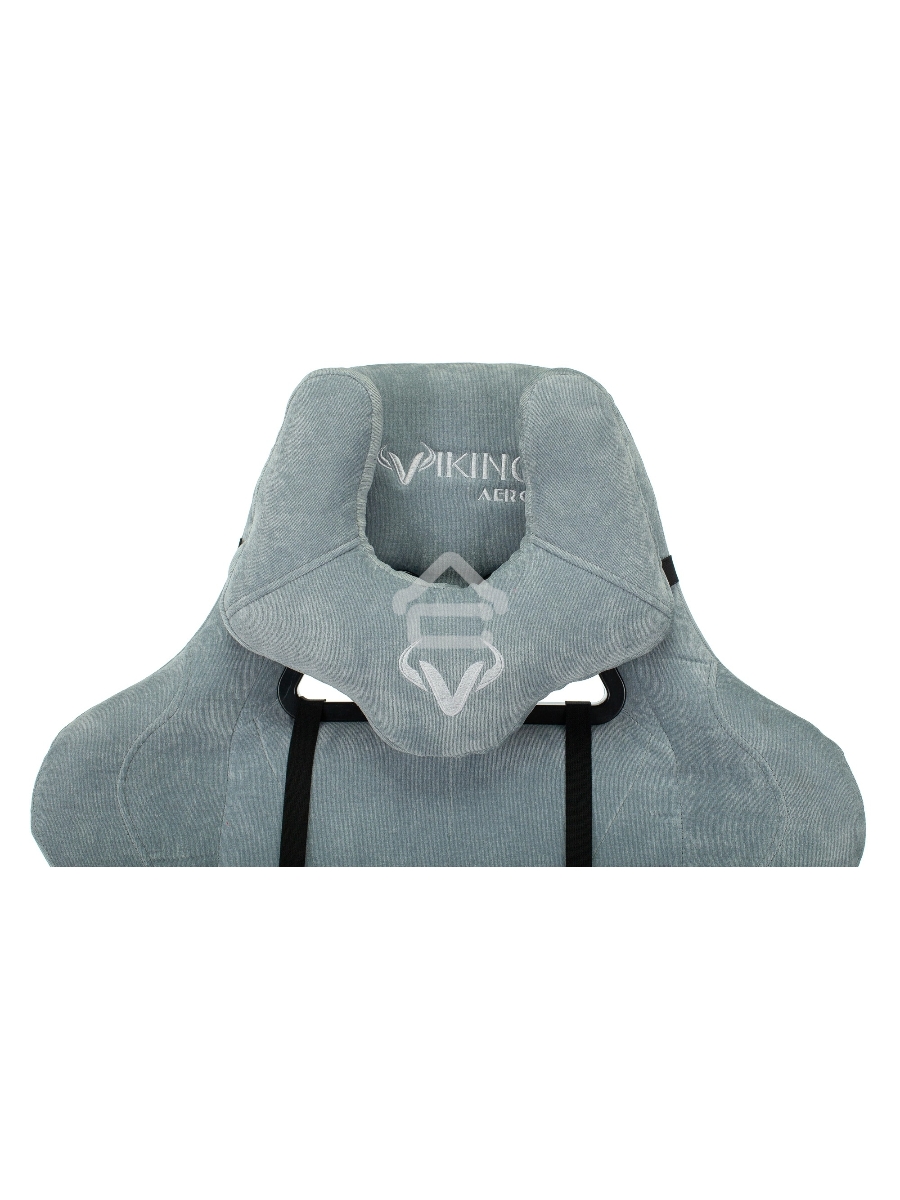 Кресло игровое Бюрократ VIKING KNIGHT LT28 FABRIC серо-голубой крестовина металл/пластик