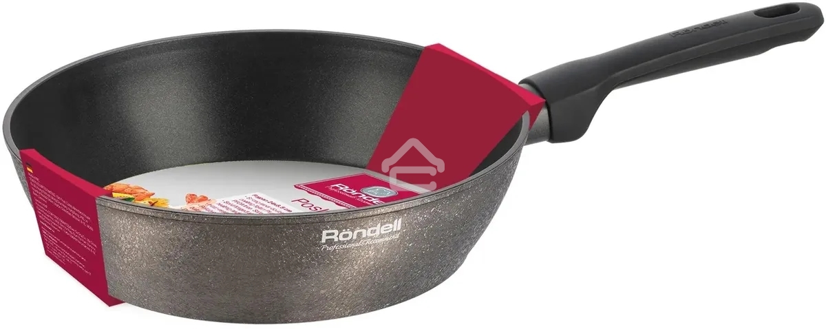 Сковорода Rondell Posh RDA-1477, 28 см, без крышки, серый