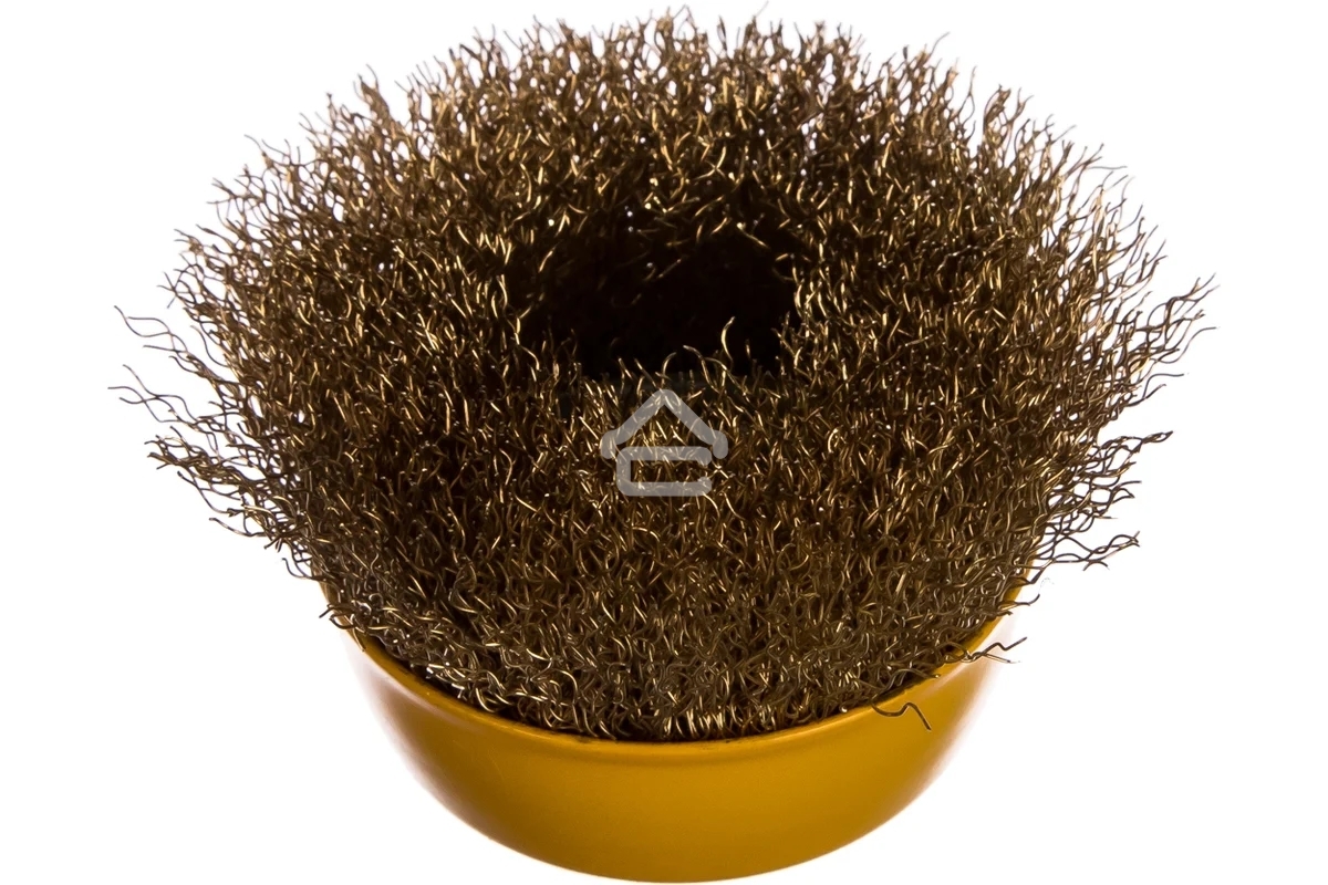 Кордщетка STAYER 35125-075_z01чашечная витая латунированная стальная проволока 0.3мм 75мм/М14