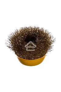 Кордщетка STAYER 35125-075_z01  чашечная витая латунированная стальная проволока 0.3мм 75мм/М14