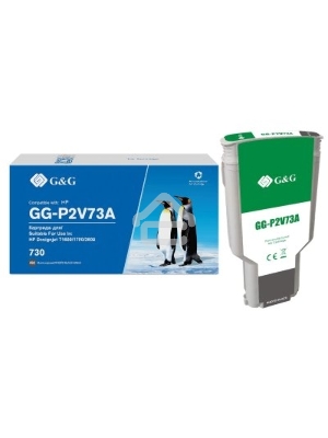 Картридж струйный G&G GG-P2V73A 730 черный фото (300 мл) для HP DJ T1600/T1700/T2600