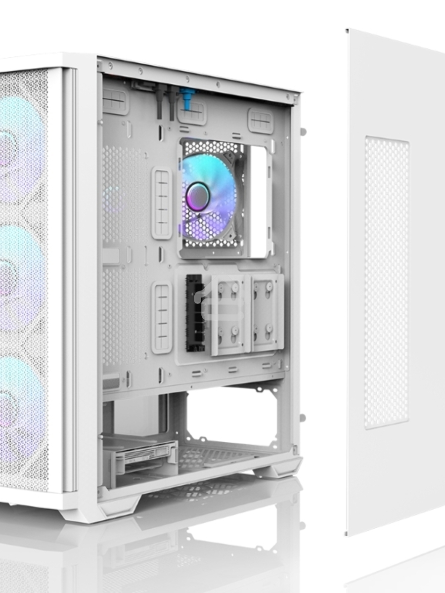 Компьютерный корпус MidiTower Zalman Z10 DUO White (без блока питания) (Zalman Z10 DUO White)