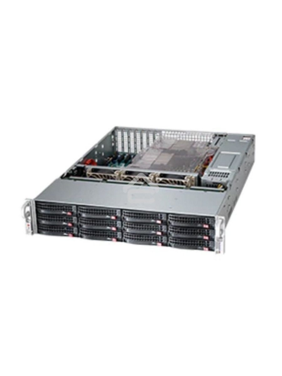 Корпус SuperMicro CSE-826BAC12-R1K23LPB 2U, 2x1200W, 12x3.5