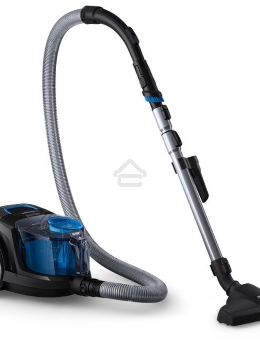 Пылесос Philips PowerPro Compact FC9350/01 черный/синий, 360/1800 Вт, уборка сухая, пылесборник контейнер, 1.5 л