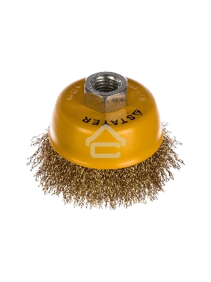 Кордщетка STAYER 35125-075_z01  чашечная витая латунированная стальная проволока 0.3мм 75мм/М14