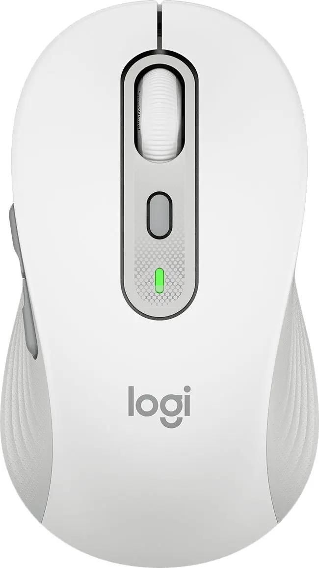 Мышь беспроводная Logitech M750 белый, 4000 dpi, радиоканал, Bluetooth, USB, кнопки - 5