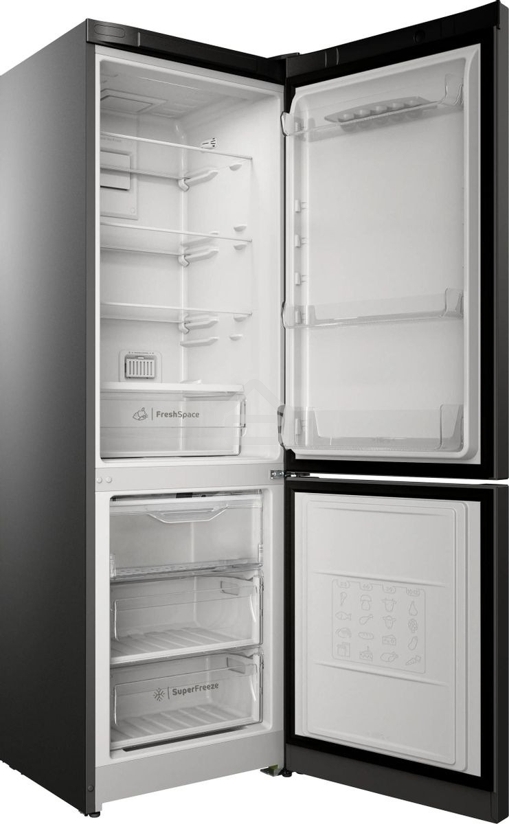 Холодильник Indesit ITS 5180 NG, темно-серый, двухкамерный 220/78л морозилка снизу, No Frost