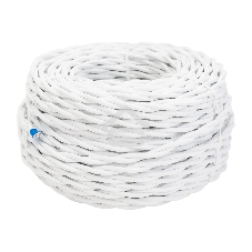 Провод ретро Bironi B1-424-71-50 2х1.5 матовый белый (уп. 50 м)