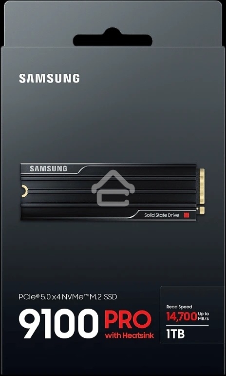 Накопитель SSD 1Tb Samsung 9100 PRO, M.2, PCI-E 5.0 x4, TLC 3D NAND R/W - 14800/13400 Mb/s с радиатором