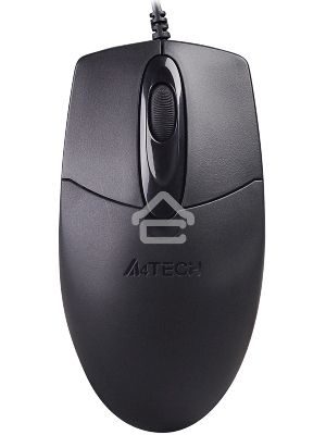 Мышь проводная A4Tech OP-720S черный, 1200 dpi, USB, кнопки - 3
