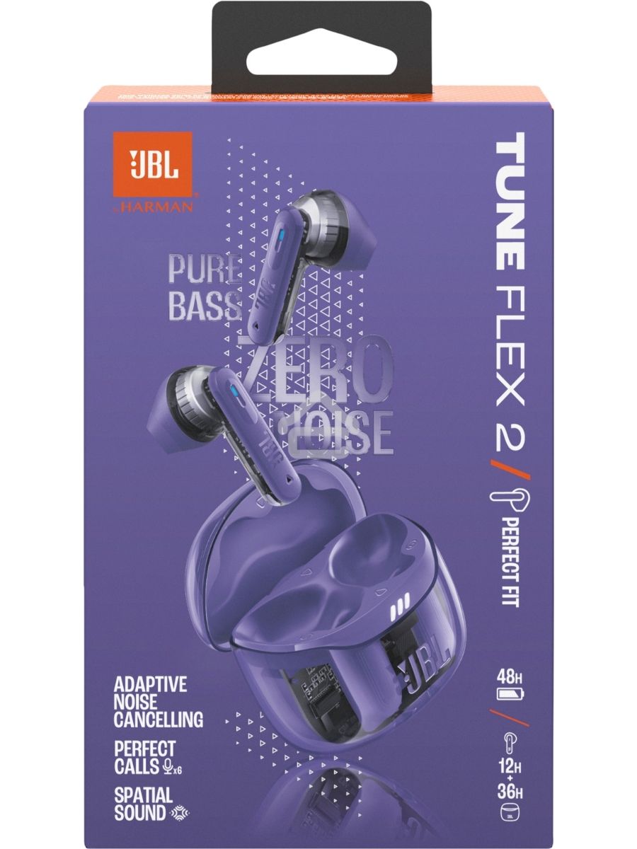 Наушники JBL Tune Flex 2 призрачно-фиолетовый