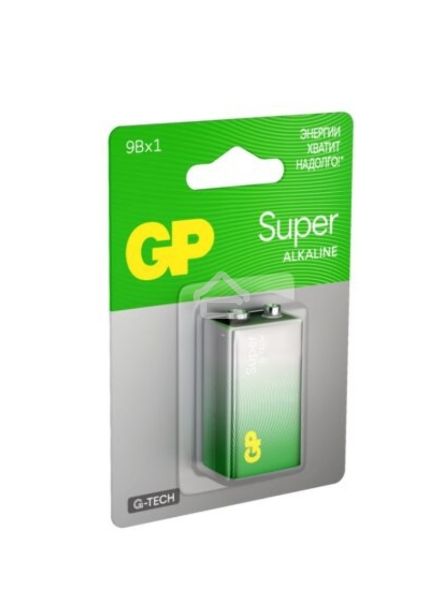 Алкалиновая батарейка GP Super Alkaline G-Tech 9V Крона - 1 шт. на блистере (1 шт.)