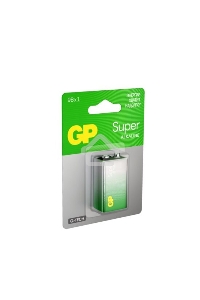 Алкалиновая батарейка GP Super Alkaline G-Tech 9V Крона - 1 шт. на блистере (1 шт.)