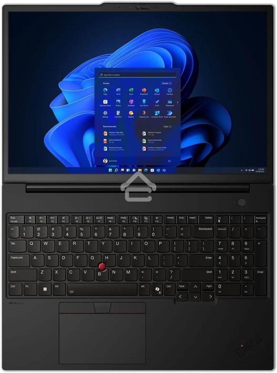 Ноутбук Lenovo ThinkPad P16s G3 черный Core Ultra 7 155H 32Gb SSD1Tb NVIDIA RTX 500 4Gb 16