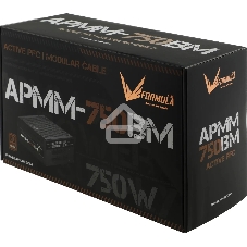 Блок питания Aerocool/Formula ATX 750W APMM-750BM 80 PLUS bronze (20+4pin) APFC 140мм fan 6xSATA Cab Manag RTL