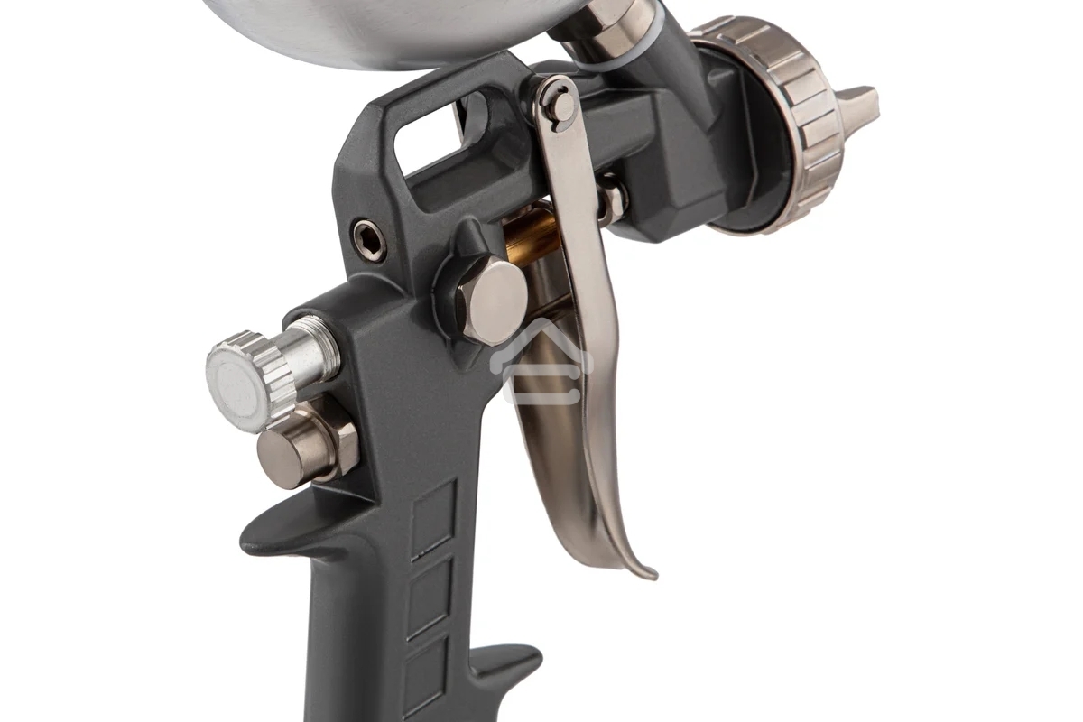 Краскопульт пневматический Matrix краскораспылитель пневмат. с верхним бачком v=1.0л + сопла