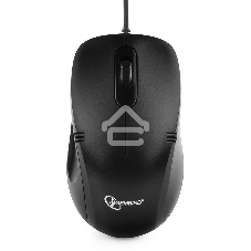 Мышь проводная Gembird MOP-110 черный, 1000 dpi, USB, кнопки - 3