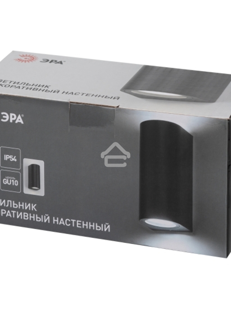 Декоративная подсветка ЭРА WL39 GR MR16/GU10 (2 шт.), серый, для интерьера, фасадов зданий
