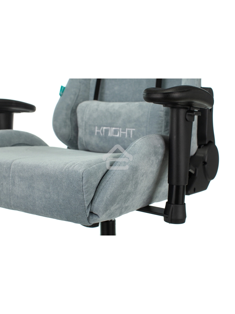 Кресло игровое Бюрократ VIKING KNIGHT LT28 FABRIC серо-голубой крестовина металл/пластик