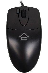 Мышь проводная A4Tech OP-620DS черный, 1000 dpi, USB, кнопки - 4