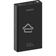 Портативный аккумулятор Digma DGPD100WA 20000mAh QC3.0/PD3.0 100W 5A 2xUSB-A/2xUSB-C черный