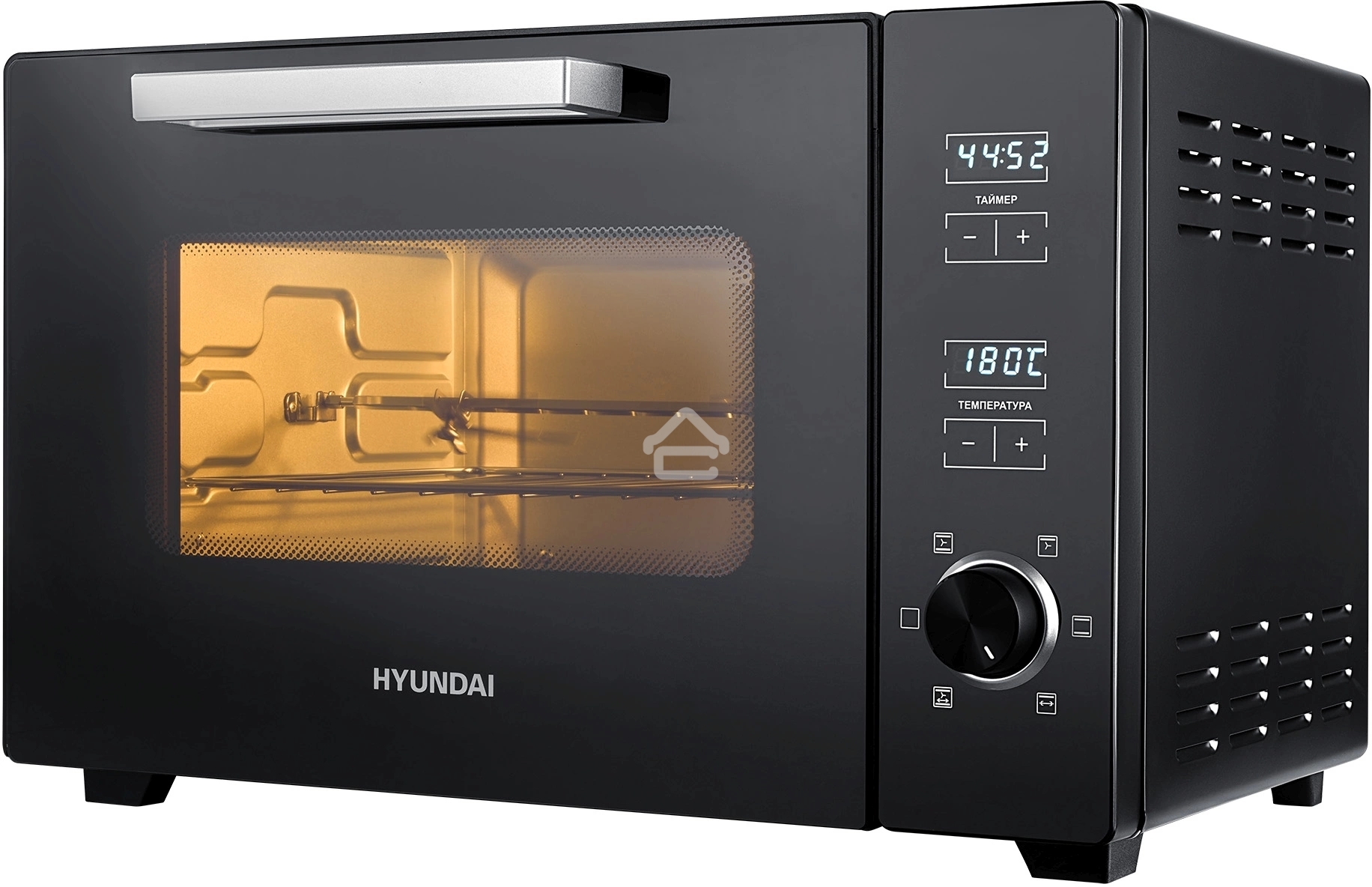 Мини-печь Hyundai MIO-HY100 38л. 1800Вт черный