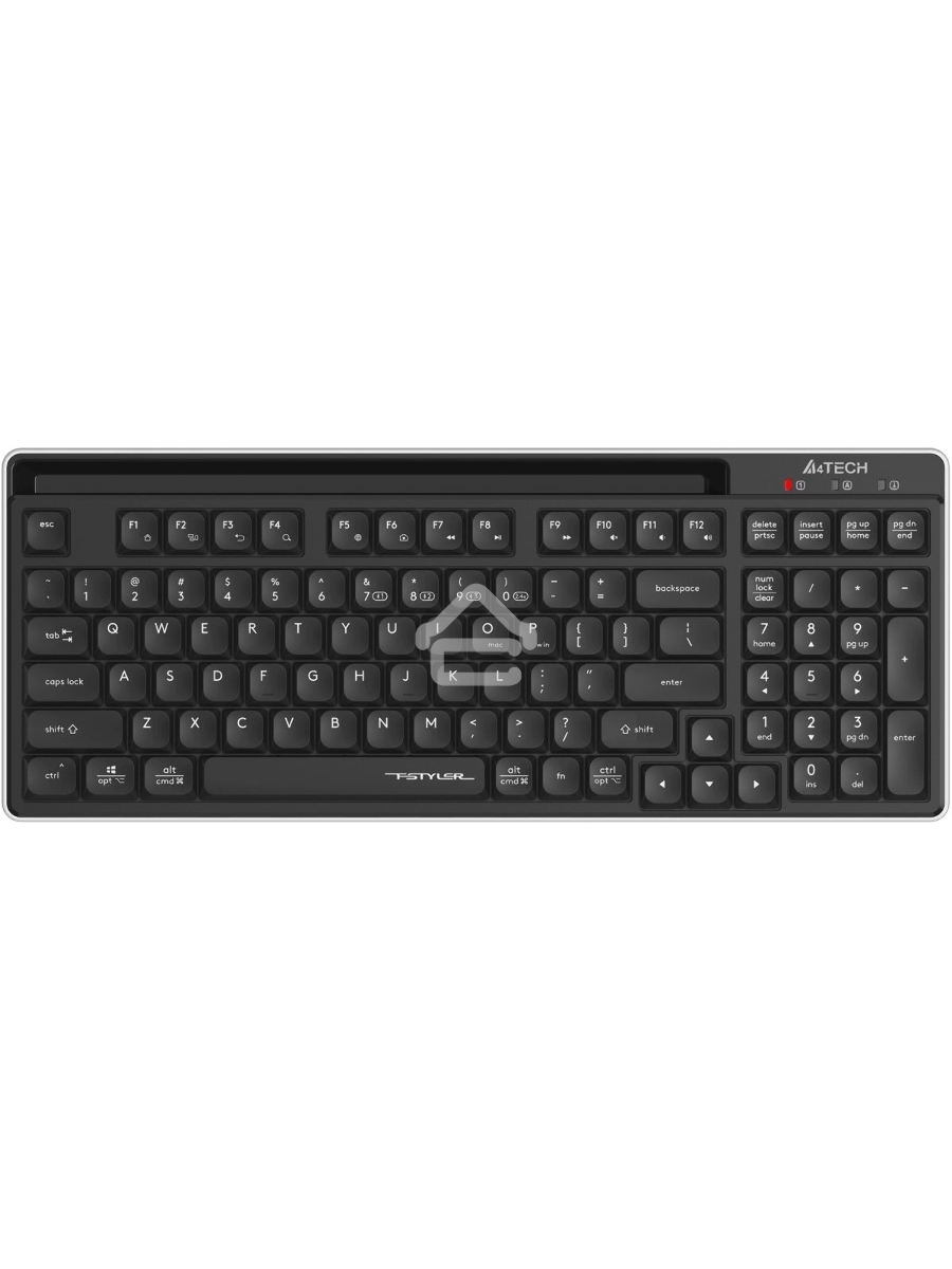 Клавиатура A4Tech Fstyler FBX70C беспроводная, USB, Bluetooth/Радиоканал, черный