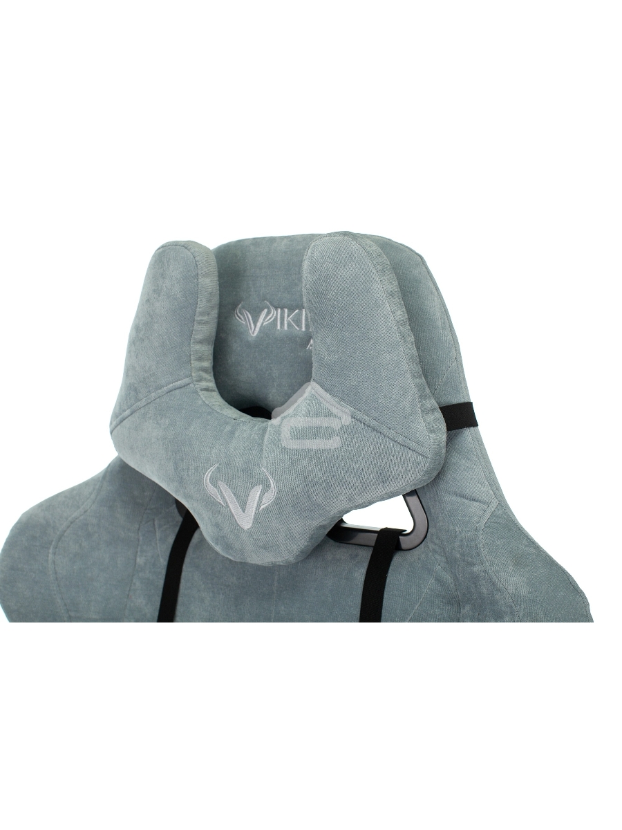 Кресло игровое Бюрократ VIKING KNIGHT LT28 FABRIC серо-голубой крестовина металл/пластик