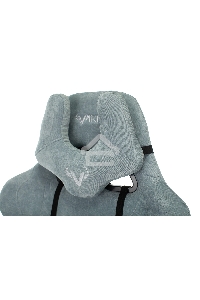 Кресло игровое Бюрократ VIKING KNIGHT LT28 FABRIC серо-голубой крестовина металл/пластик