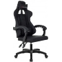 Кресло игровое Zombie Zoom Fabric черный Neo Black, крестов. пластик