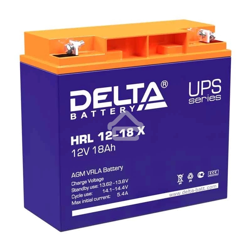 Батарея Delta HRL 12-18 X (17.8 А\ч, 12В) свинцово- кислотный аккумулятор