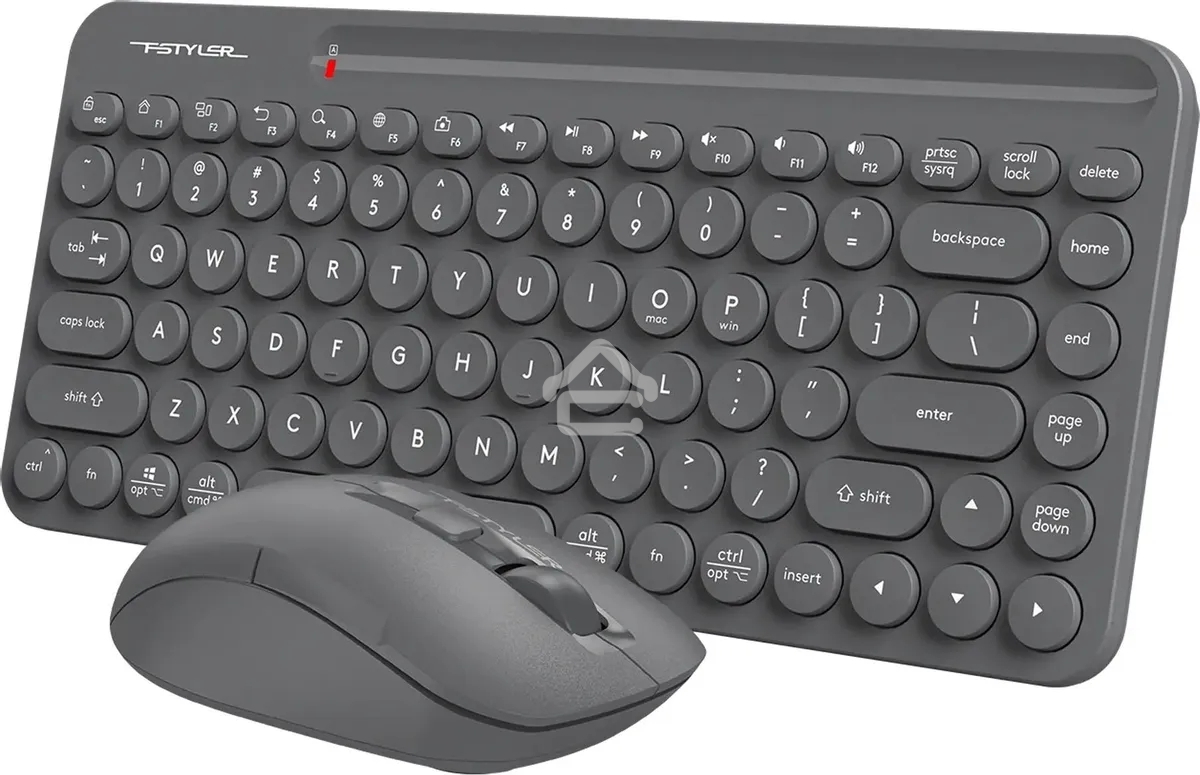 Клавиатура + мышь A4Tech Fstyler FG3200 Air2 клав:серый мышь:серый USB беспроводная slim Multimedia