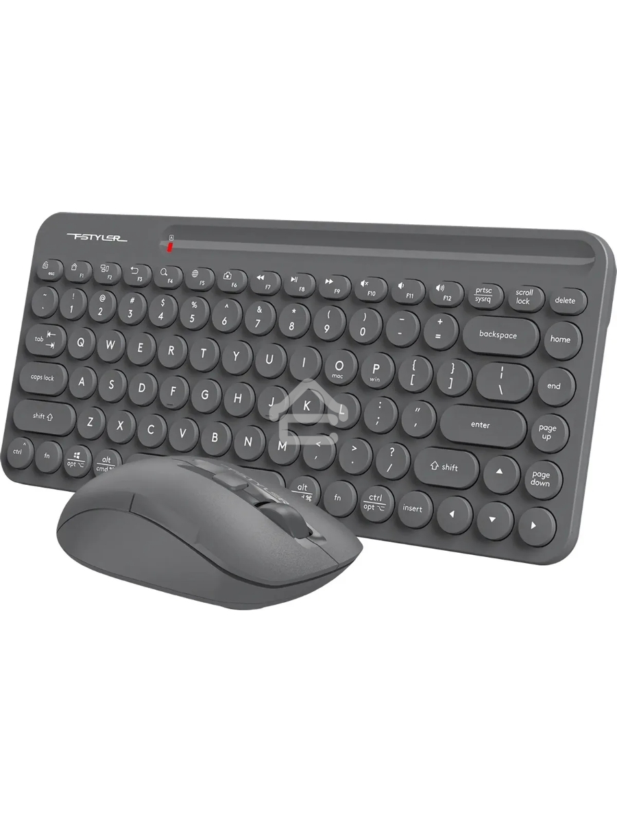 Клавиатура + мышь A4Tech Fstyler FG3200 Air2 клав:серый мышь:серый USB беспроводная slim Multimedia