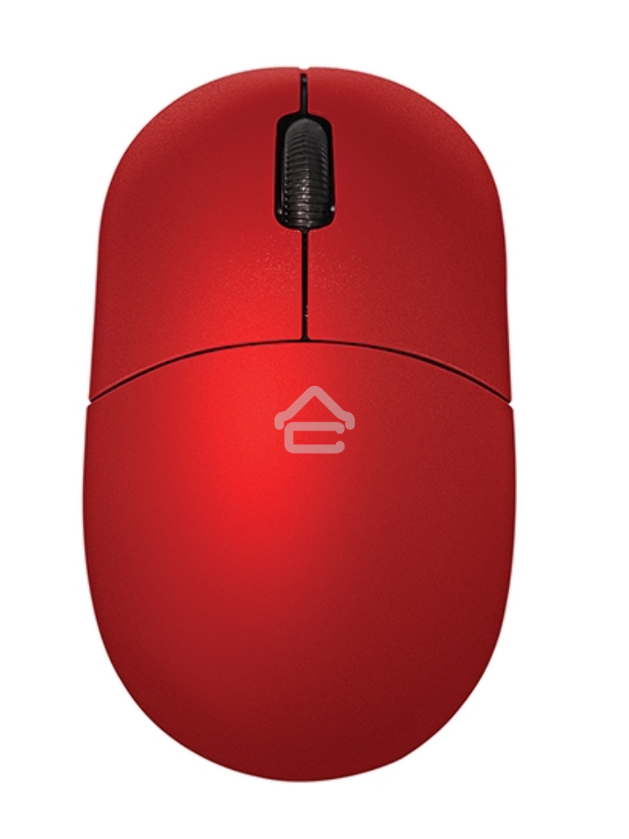 Мышь проводная Qumo Simple Office M92 красный, 1000 dpi, USB, кнопки - 3
