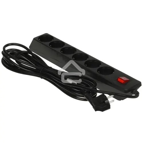 Фильтр SVEN Optima 5,0 м (6 розеток с защитными шторками) черный, цветная коробка