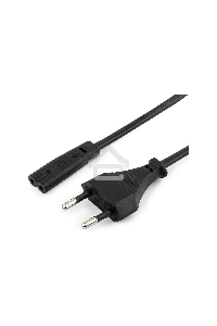 Шнур PowerCube ШВВП-АП 2*0,75 S52C7-250-2,5-1,8, черный, 1,8 м , S52 - C7, 2-pin