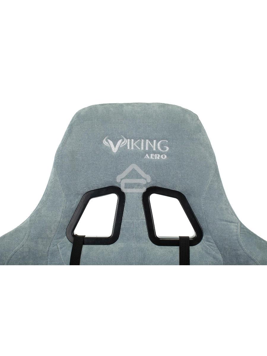Кресло игровое Бюрократ VIKING KNIGHT LT28 FABRIC серо-голубой крестовина металл/пластик
