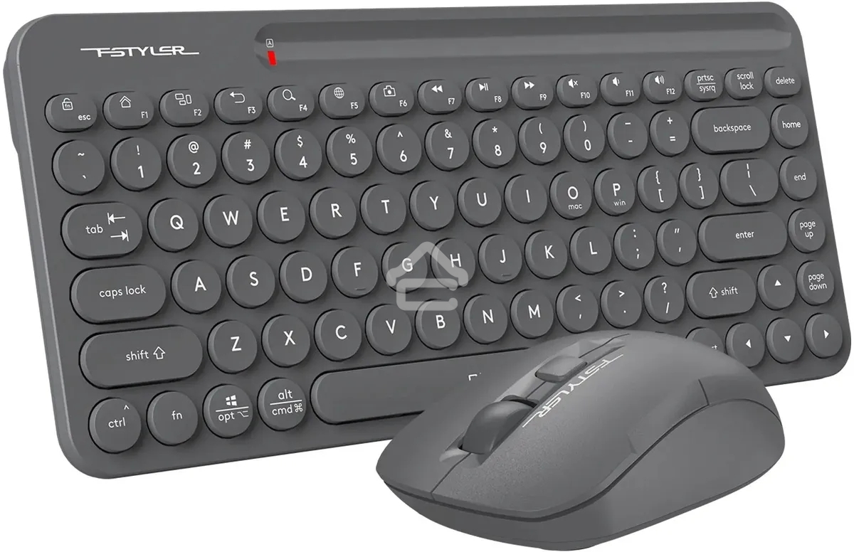 Клавиатура + мышь A4Tech Fstyler FG3200 Air2 клав:серый мышь:серый USB беспроводная slim Multimedia