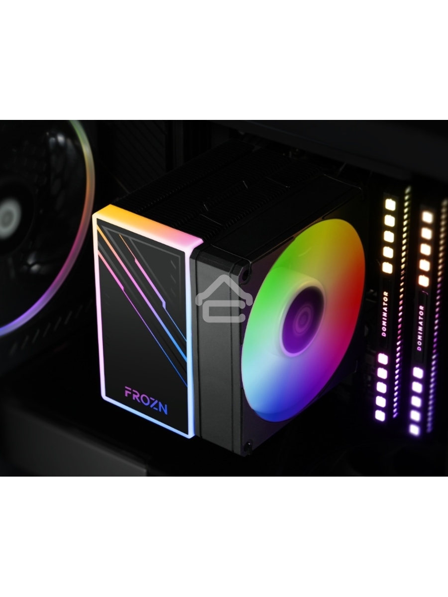 Кулер Cooler ID-Cooling FROZN A400 ARGB черный 92мм алюминий+медь 2200rpm 25.8db 4-pin 180W 123мм