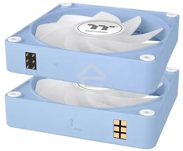 Комплект вентиляторов для корпуса Thermaltake CT140 EX Reverse ARGB Sync (3 шт.) голубой, 140 мм, 1800 об/мин, 32.8 дБ, 4 pin