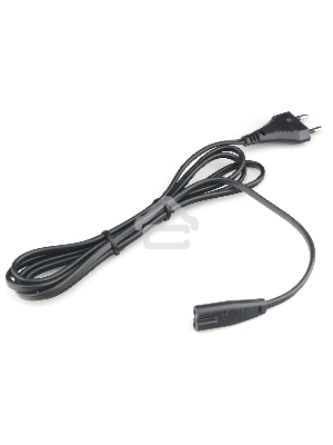 Шнур PowerCube ШВВП-АП 2*0,75 S52C7-250-2,5-1,8, черный, 1,8 м , S52 - C7, 2-pin