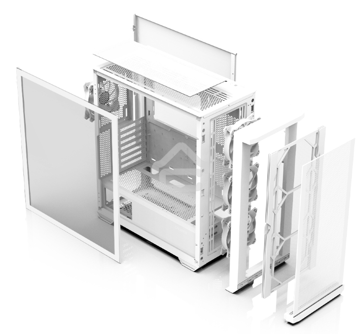 Компьютерный корпус MidiTower Zalman Z10 DUO White (без блока питания) (Zalman Z10 DUO White)