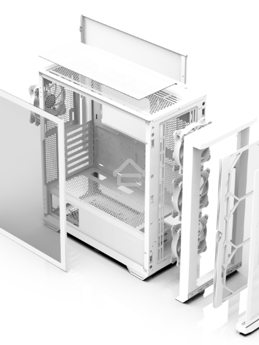 Компьютерный корпус MidiTower Zalman Z10 DUO White (без блока питания) (Zalman Z10 DUO White)